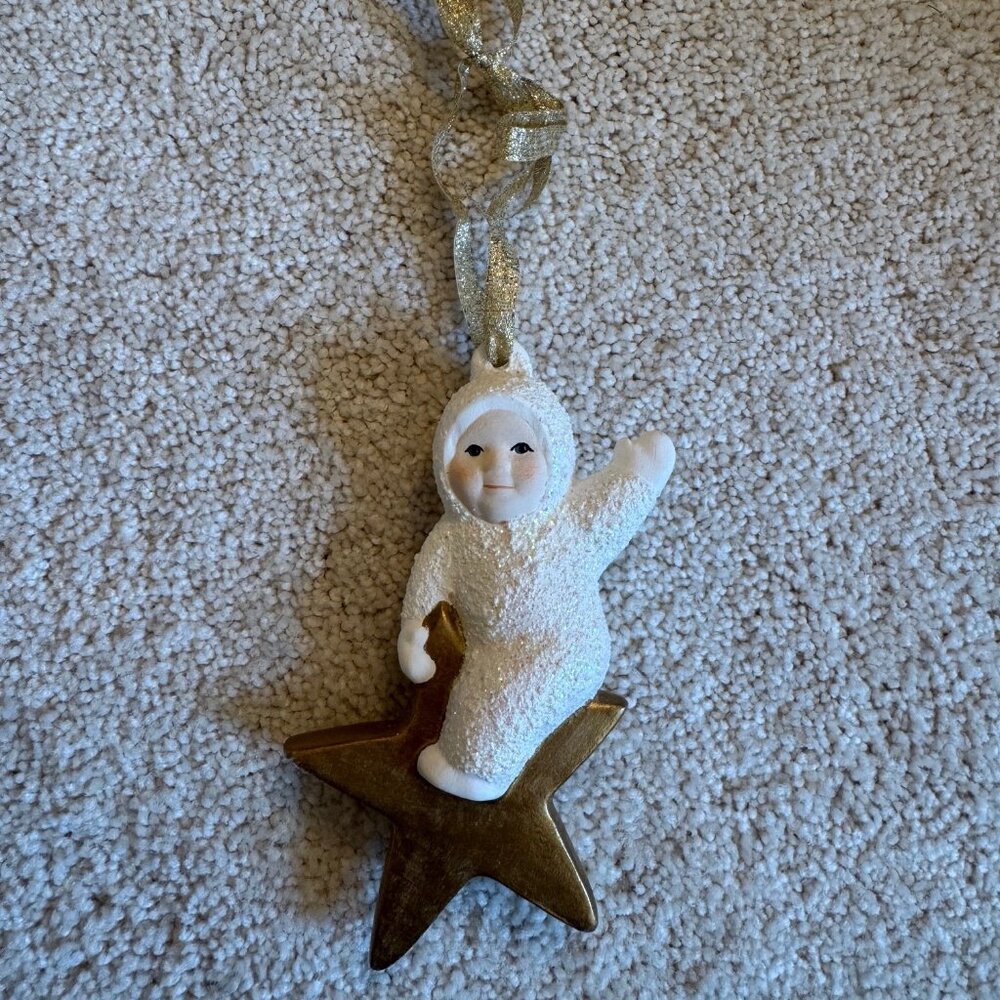 Vintage Snowbaby Star Ornament - B